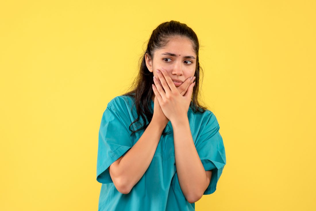 Patient with badly damaged teeth considering dental restoration
